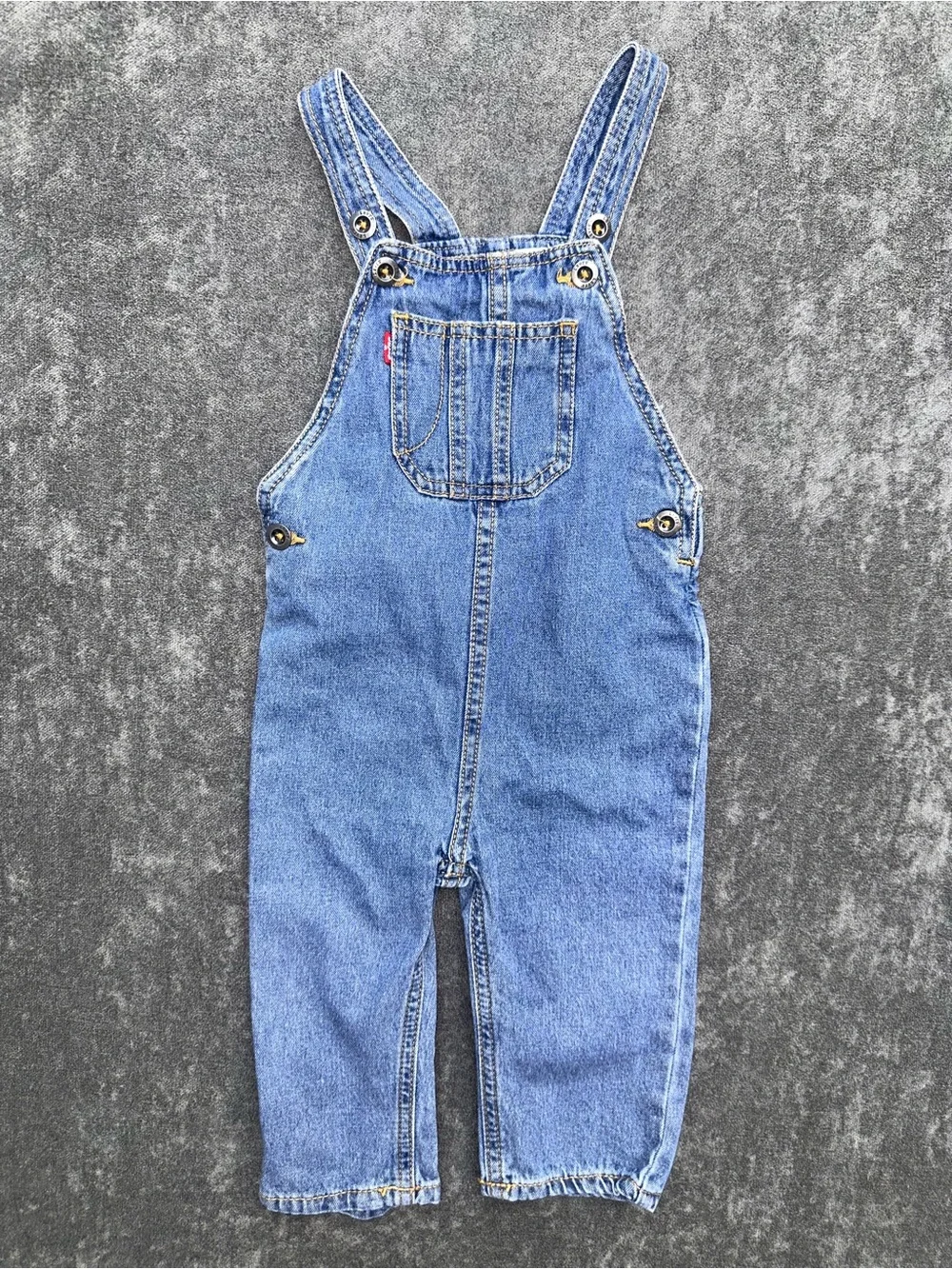 Levi's Kids Light Blue Denim Overalls with Front Pocket